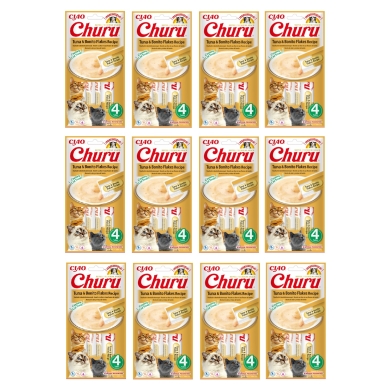 Inaba Churu 12 x opakowanie 56g tuńczyk z bonito EU117