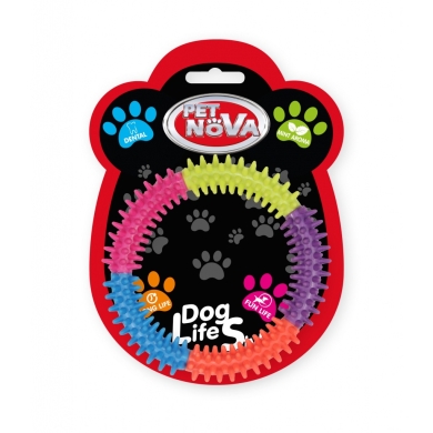 Pet Nova TPR dental ring kolorowy 15cm